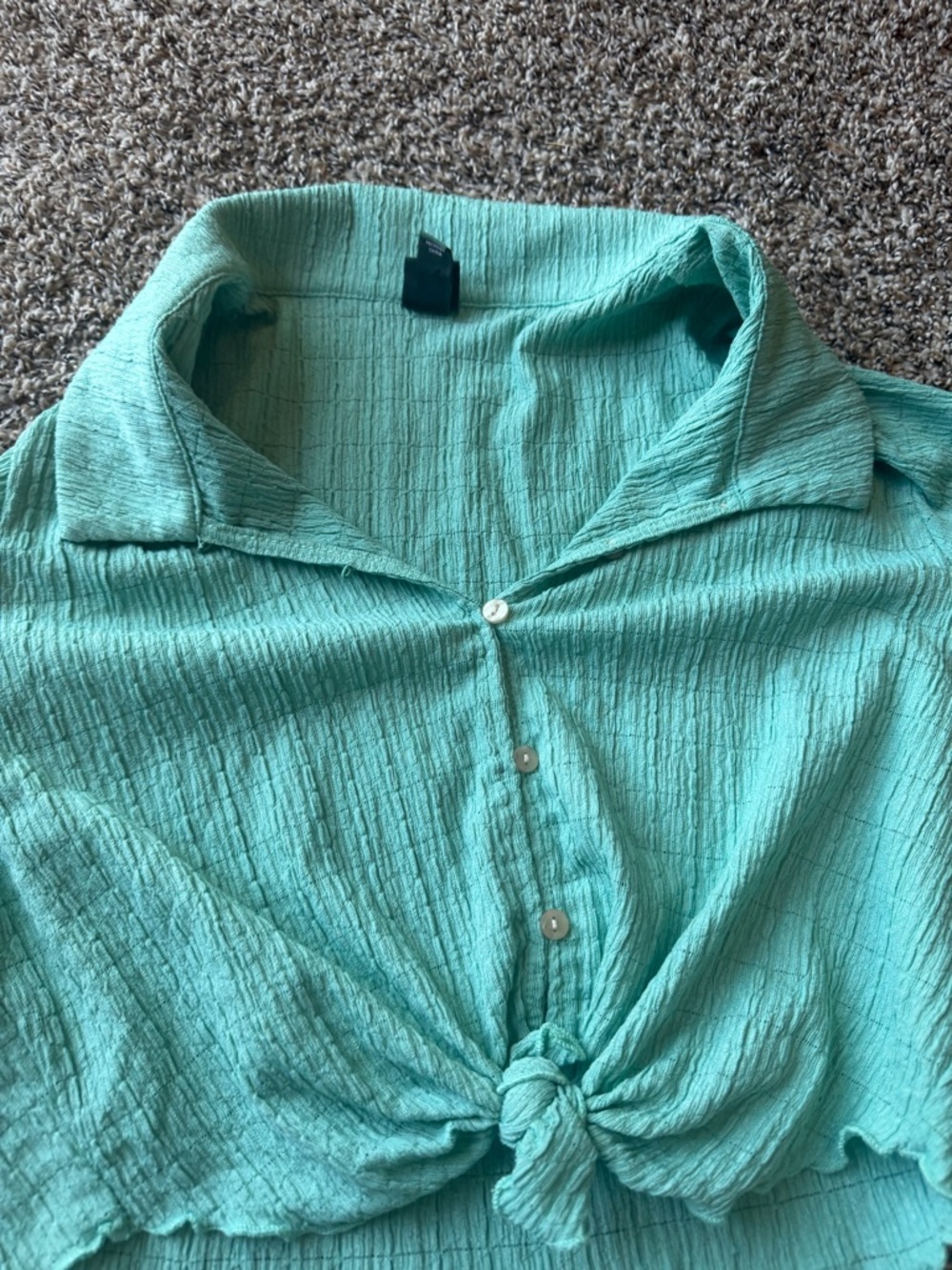 wild fable Mint Green Two-Piece Crop Top & Ruffle Skirt Set - Picture 4 of 5